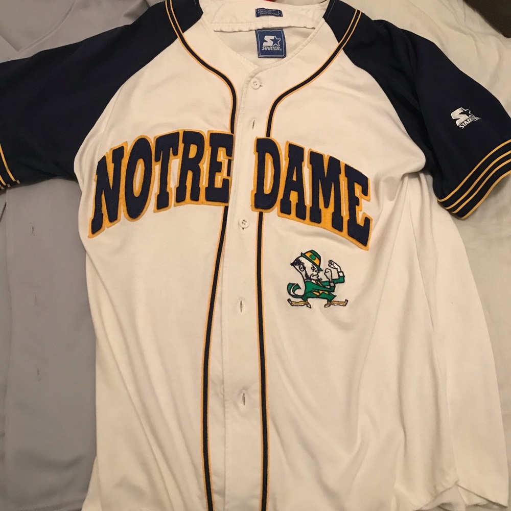 Notre Dame Vintage Starter Jersey size large